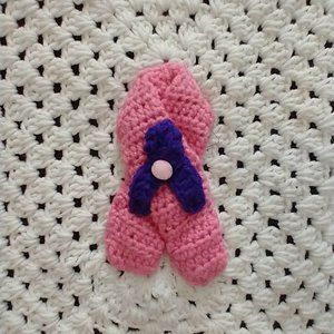 Handmade Aphgan Lap Throw/Blanket Breast Cancer Awareness Never used 59x50 Condi